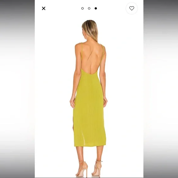 Shelly Midi Dress Camila Coelho in Yellow Green - Picture 2 of 8